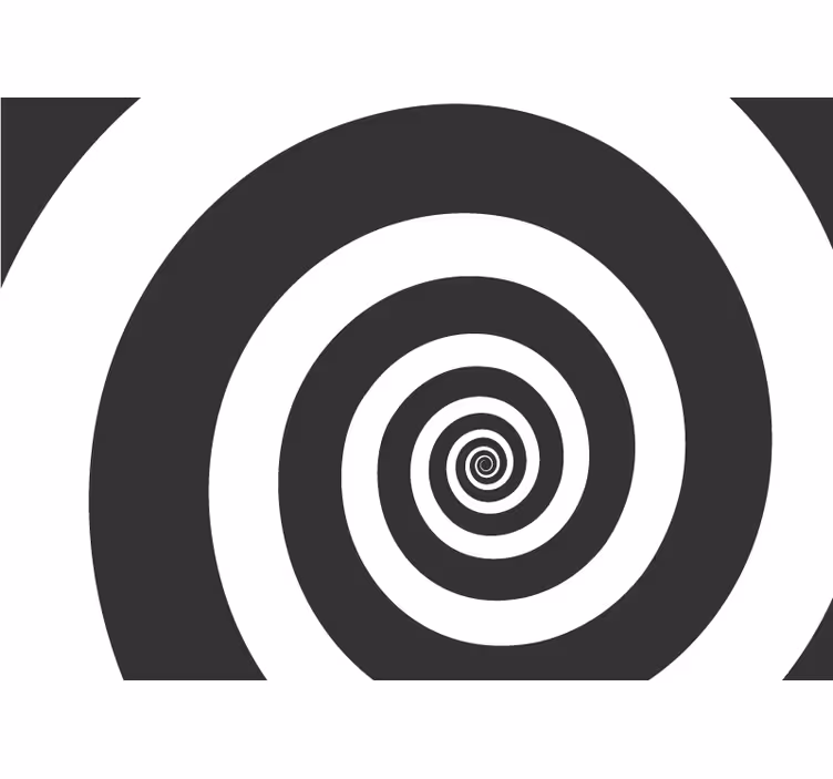 Fototapete abstrakt mit spiralillusion design - TenStickers