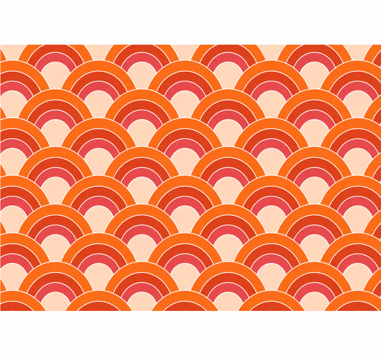 Fototapete textur geschichtetes kreisdesign - TenStickers