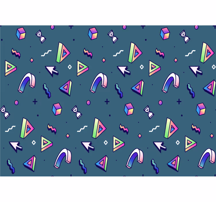 Fototapete liebe geometrische formen entdecken - TenStickers