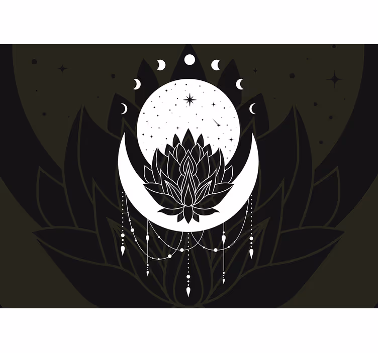 Fototapete mandala im lotusmond design - TenStickers