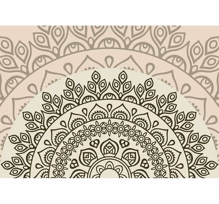 Fototapete mandala mit komplexem motiv - TenStickers
