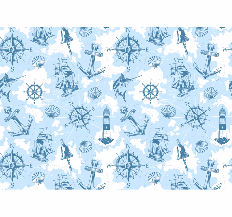 Fototapete landschaften marine abenteuer elemente - TenStickers