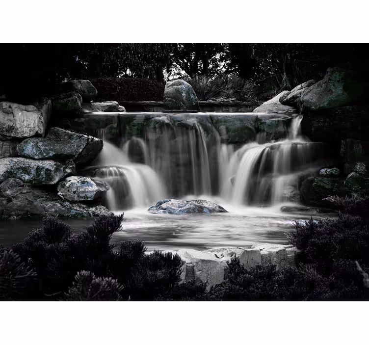 Fototapete wasserfall ruhige wasserfall landschaft - TenStickers