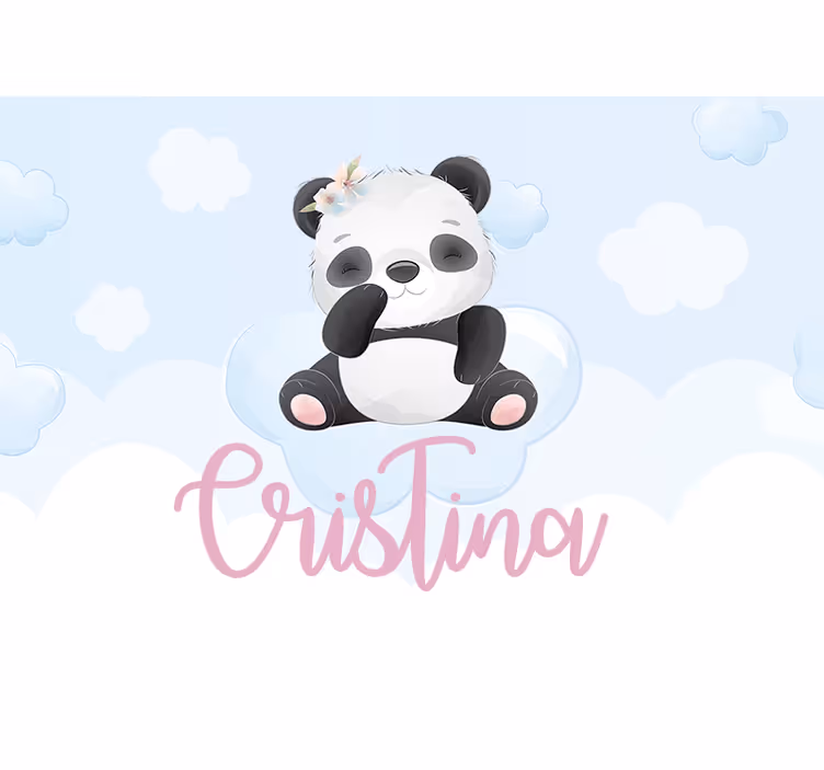 Fototapete tiere mit niedlichem panda-design - TenStickers