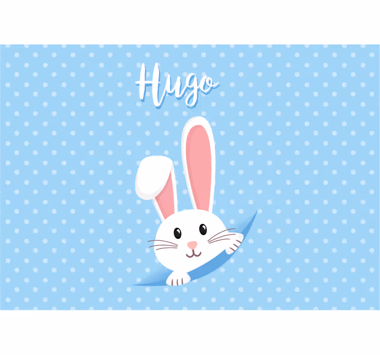 Fototapete tiere glücklicher hase charakter - TenStickers