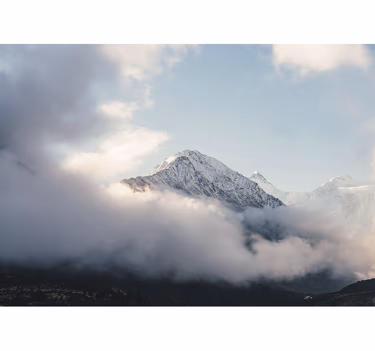 Fototapete berge grand frosty gipfel - TenStickers