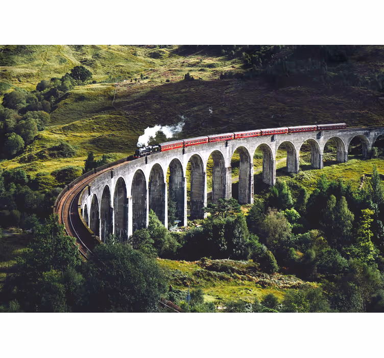 Fototapete städte ikonische eisenbahnbrücke - TenStickers