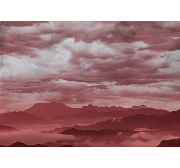 Fototapete berge mystische berglandschaft - TenStickers