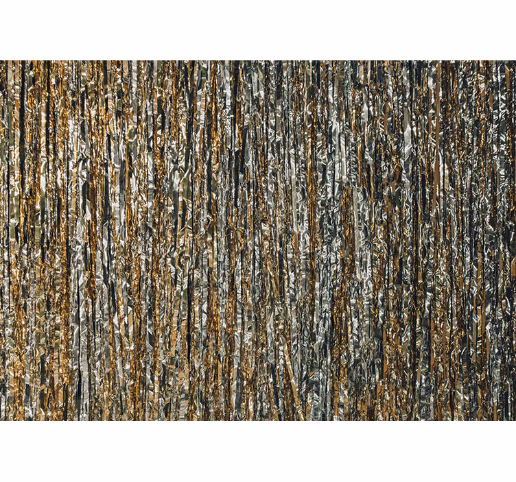 Fototapete texturen und muster glänzende metallstreifen - TenStickers