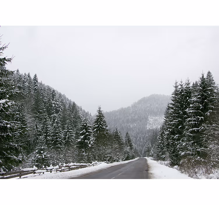 Fototapete berge eisige berglandschaft - TenStickers
