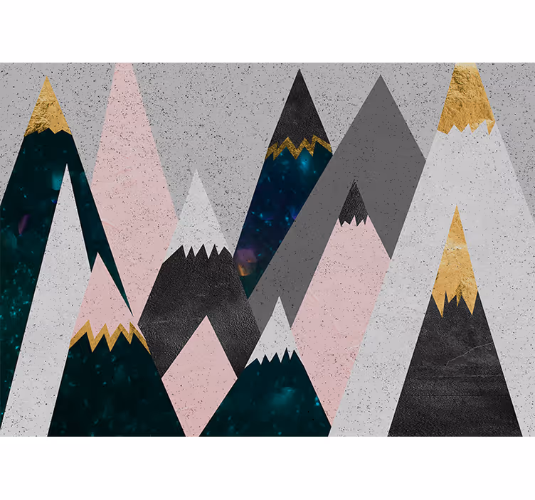 Fototapete berge abstrakte berggipfel - TenStickers