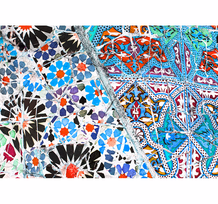 Fototapete texturen und muster mosaikdesigns - TenStickers