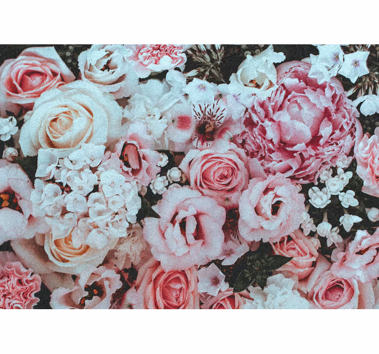Fototapete blumen blumige freude - TenStickers