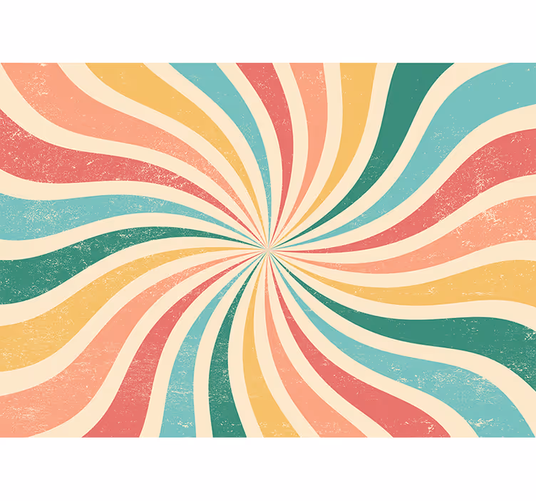 3d tapete spiral farbwellen - TenStickers