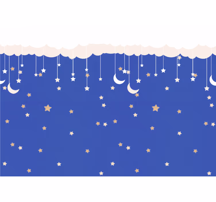 Fototapete kinderzimmer nacht-himmel abenteuer - TenStickers