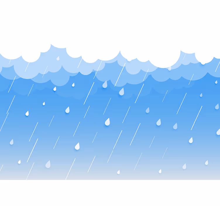 Fototapete himmel regenschauer wolkenlandschaft - TenStickers