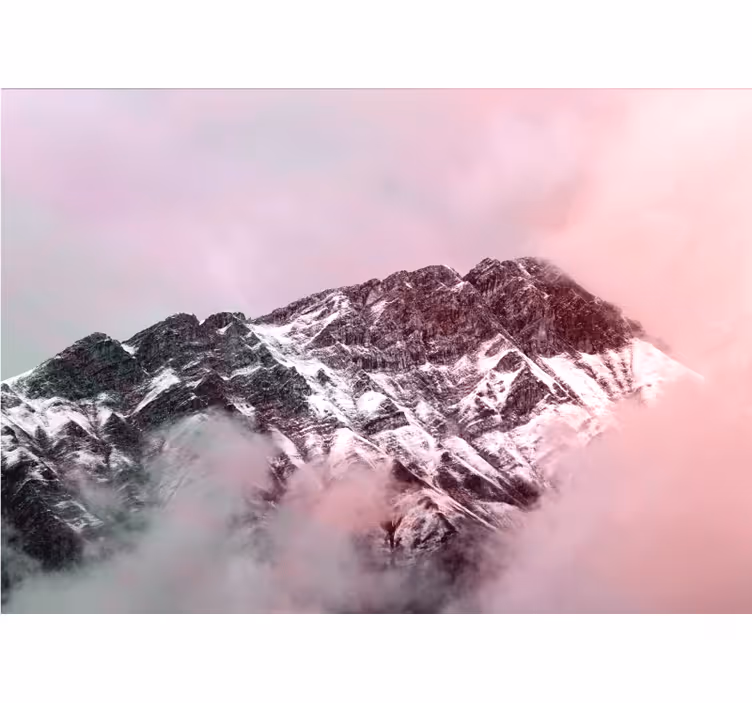 Fototapete berge schneebedeckter gipfel - TenStickers