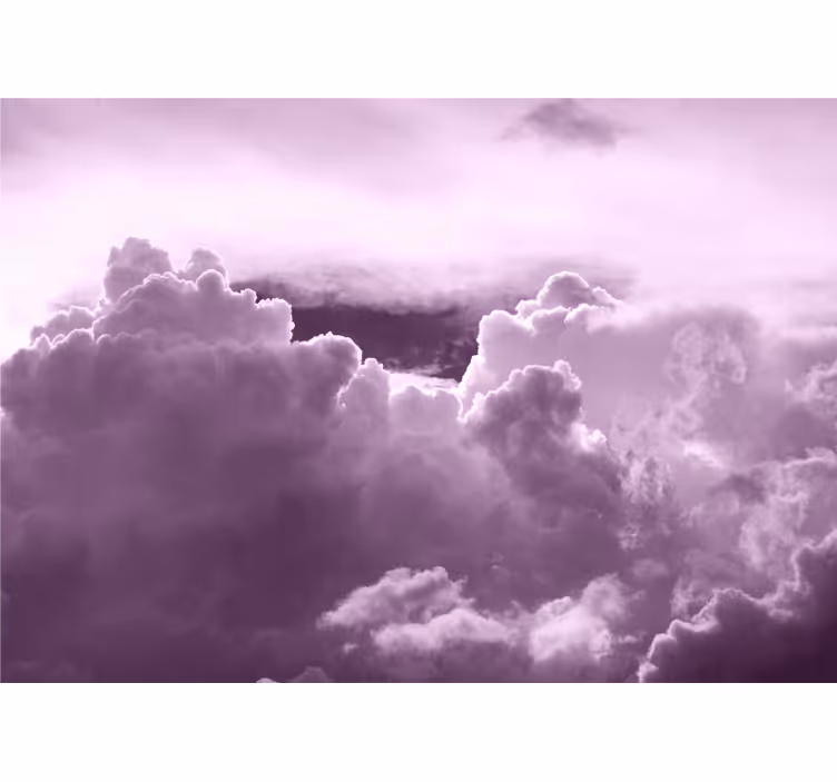 Fototapete himmel lila wolkenformation - TenStickers