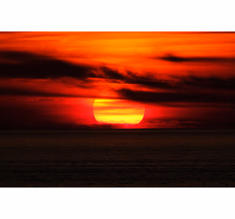 Fototapete himmel strahlender sonnenuntergang - TenStickers
