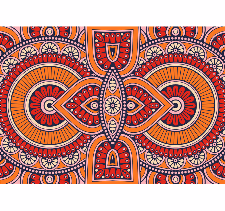 Fototapete mandala mit aufwendigen rundmotiven - TenStickers