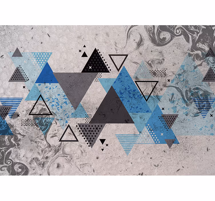 Fototapete abstrakt geometrische komposition - TenStickers