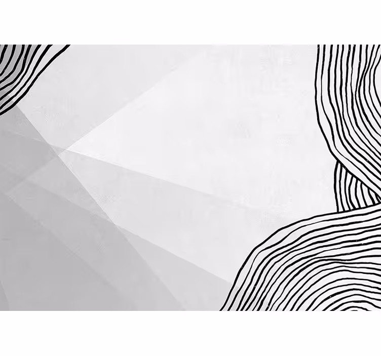 Fototapete abstrakt geometrische linienkunst - TenStickers