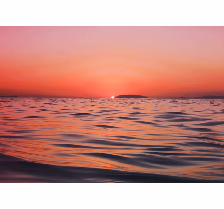 Fototapete meer dämmerung über dem wasser - TenStickers