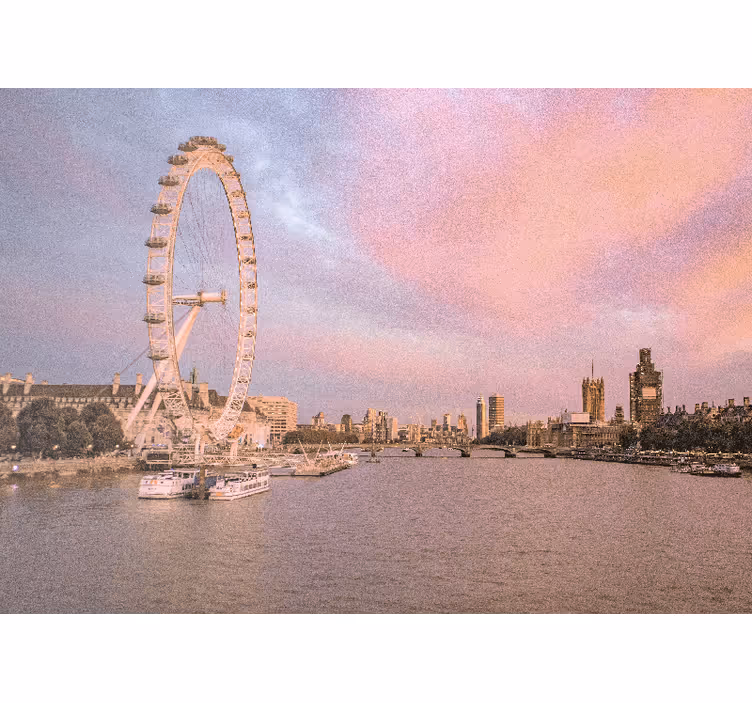 Fototapete london blick auf das london eye - TenStickers