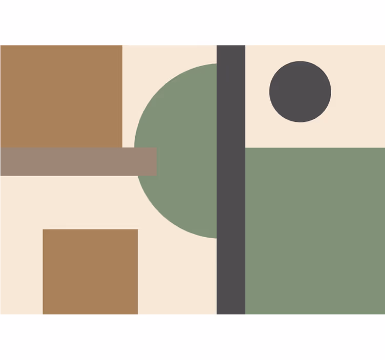 Fototapete abstrakt geometrische formen anordnung - TenStickers