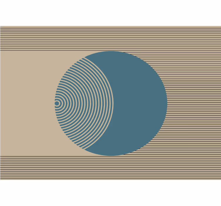 Fototapete abstrakt geometrisches kreismuster - TenStickers