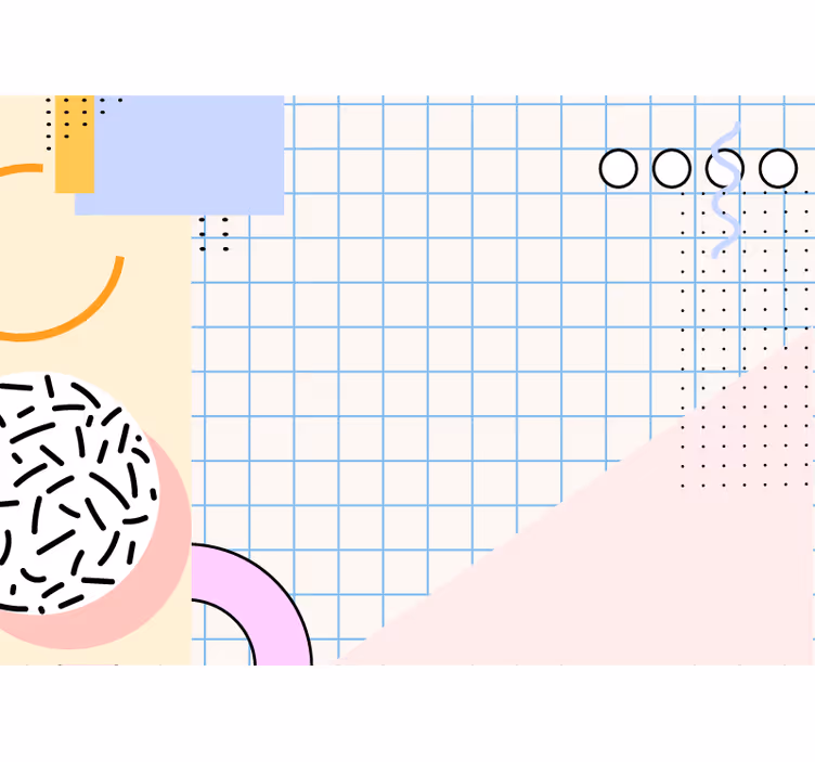 Fototapete abstrakt geometrische formen konfiguration - TenStickers