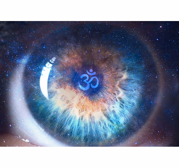 Fototapete zen mit kosmischem augensymbol - TenStickers