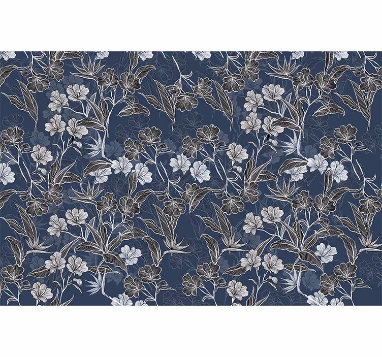Fototapete blumen elegantes florales muster - TenStickers