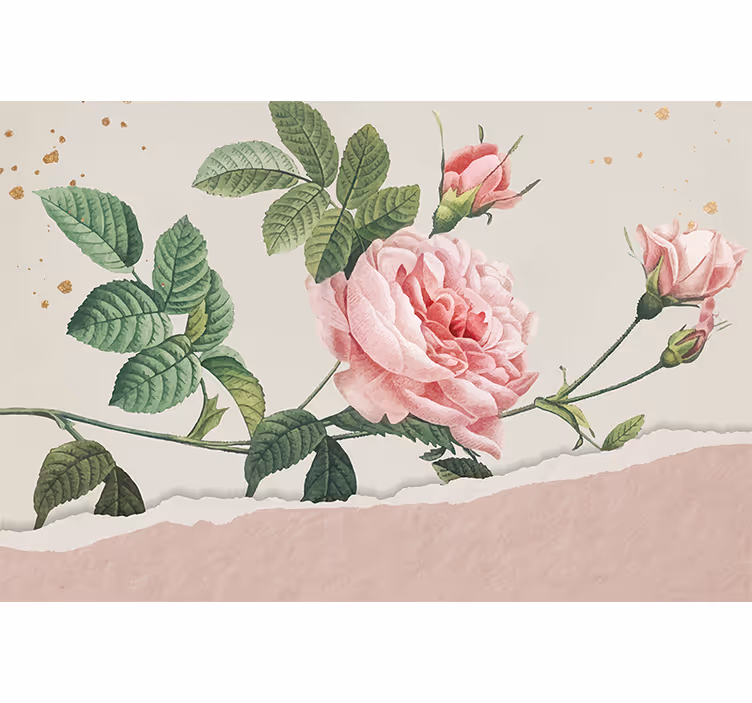 Fototapete blumen rosenstrauß in pink - TenStickers