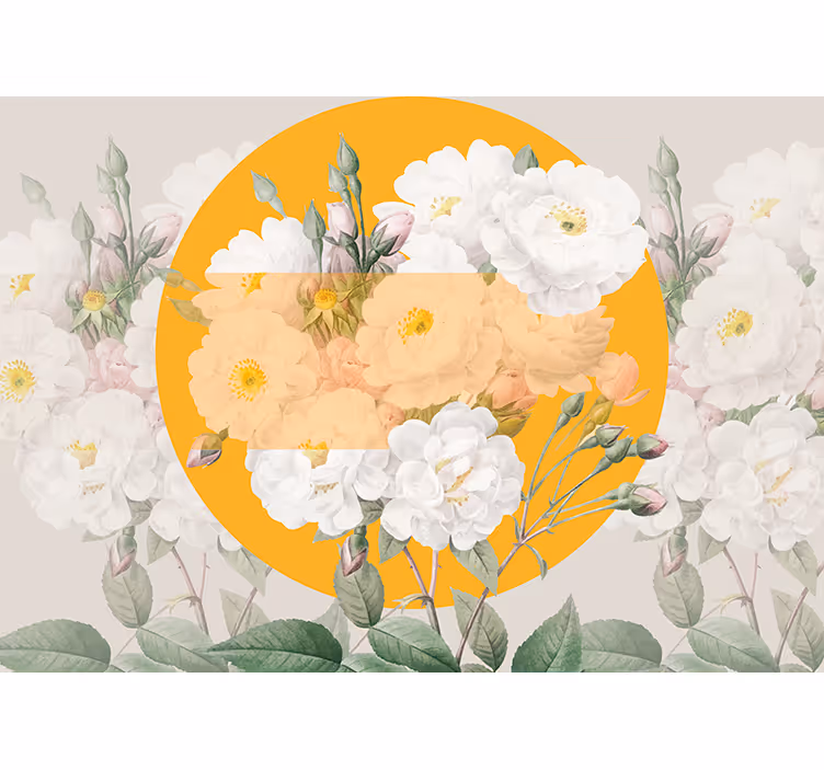 Fototapete blumen blühende blumenkomposition - TenStickers