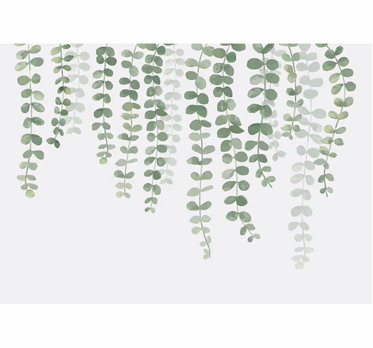 Fototapete baum üppige grüne ranken - TenStickers