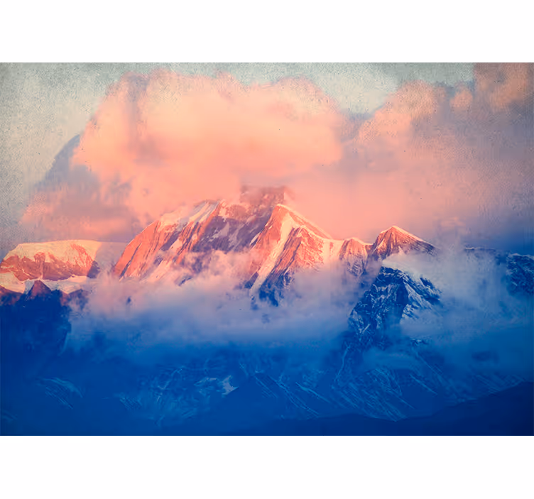 Fototapete berge majestätische gipfellandschaft - TenStickers