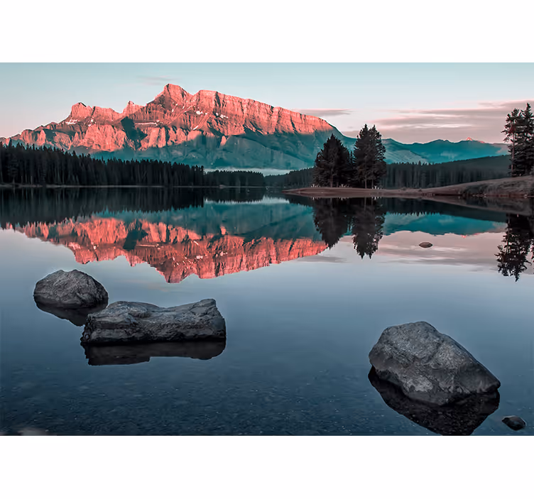 Fototapete landschaften bergecho landschaft - TenStickers