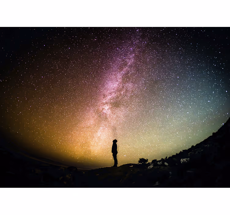 Fototapete weltraum sternenhimmel nachtansicht - TenStickers