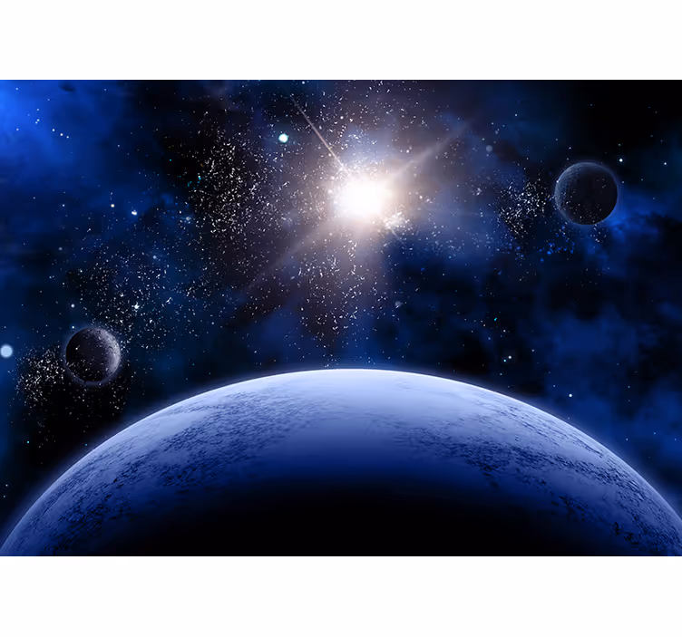 Fototapete weltraum himmlische orbitalperspektive - TenStickers