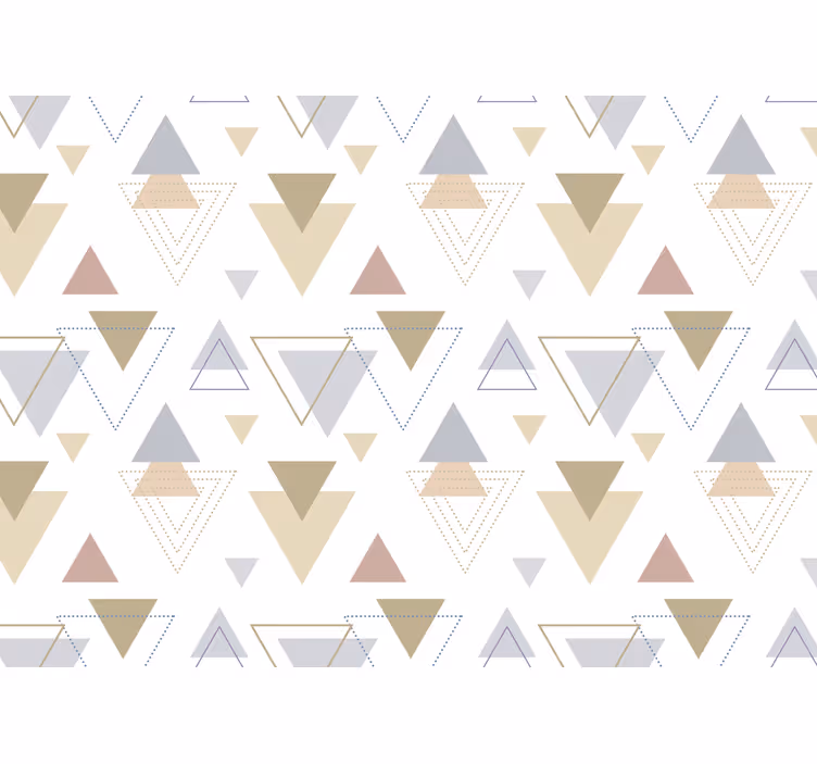 Fototapete abstrakt mit geometrischen dreiecken - TenStickers