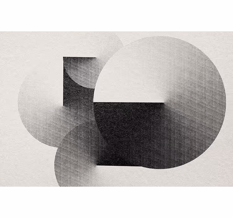 Fototapete abstrakt geometrische kreiskomposition - TenStickers