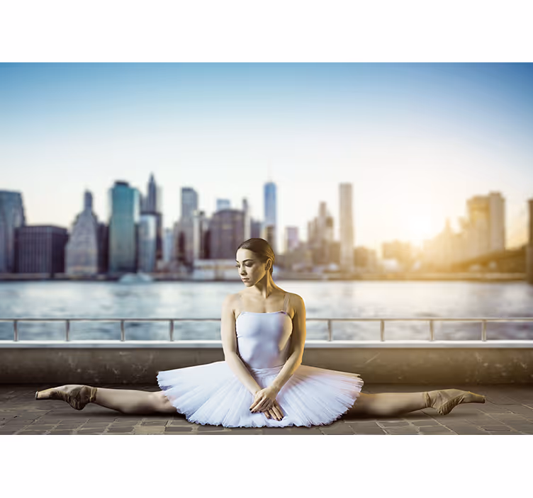 Fototapete menschen balletttänzer stadtansicht - TenStickers