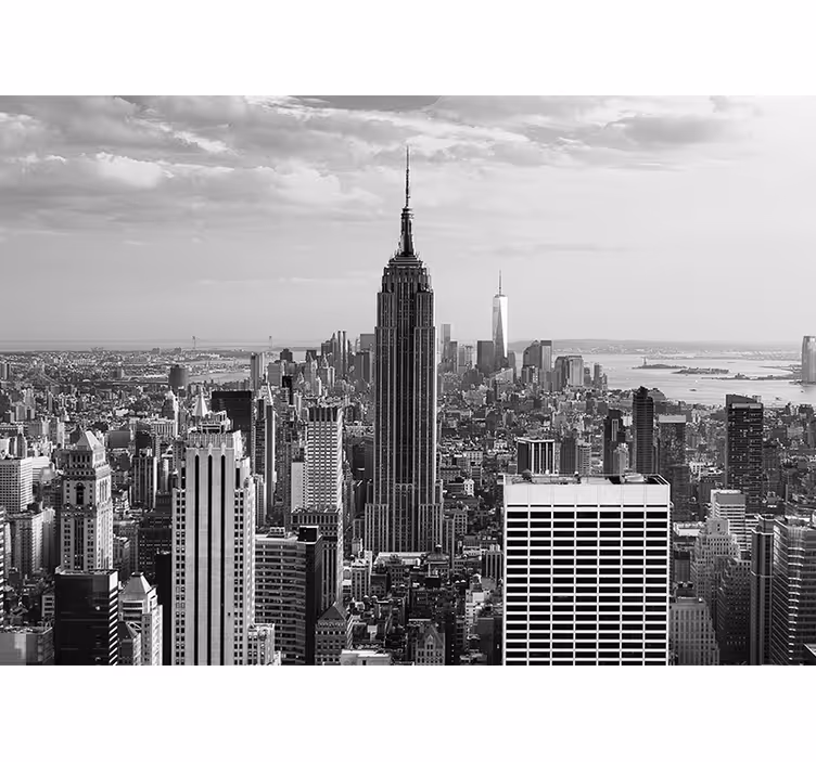 Fototapete new york empire state stadtansicht - TenStickers