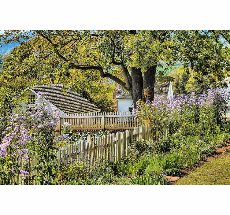 Fototapete landschaften ruhiger gartenblick - TenStickers