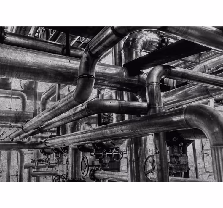 Fototapete textur mit industrie-rohrmustern - TenStickers