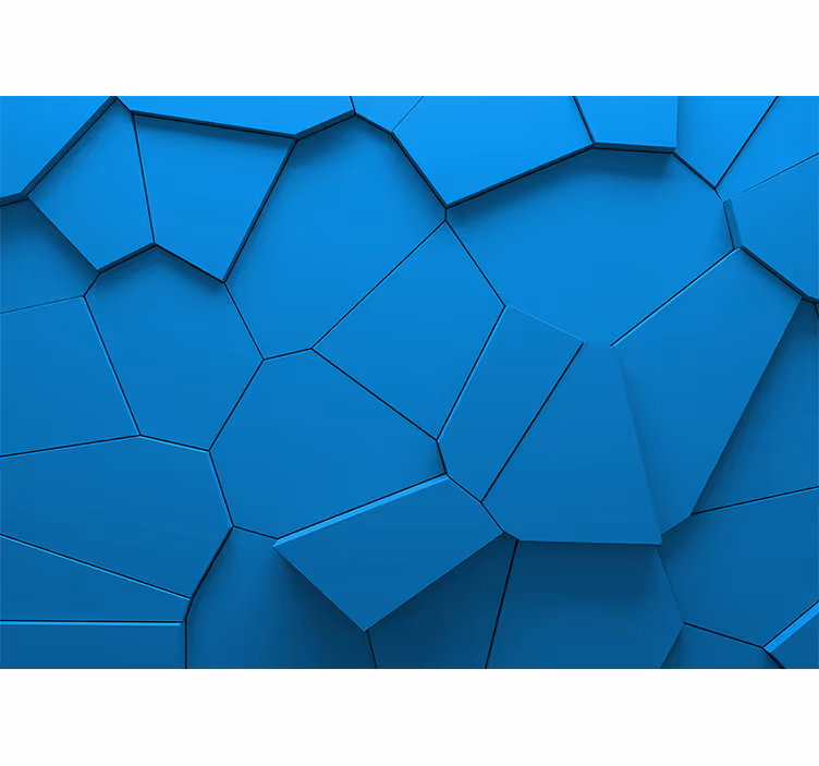 Fototapete Textur geometrisches blaues muster - TenStickers