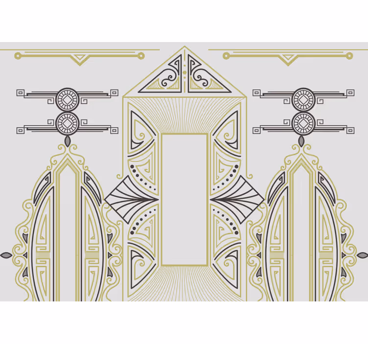Fototapete kunst geometrische eleganz - TenStickers
