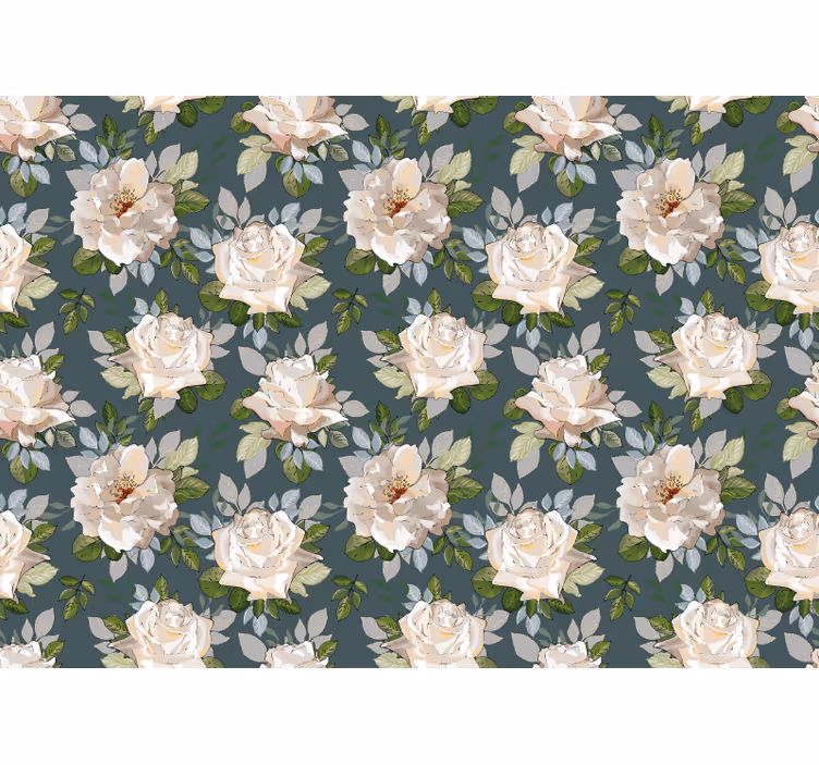 Fototapete blumen im rosendruck - TenStickers