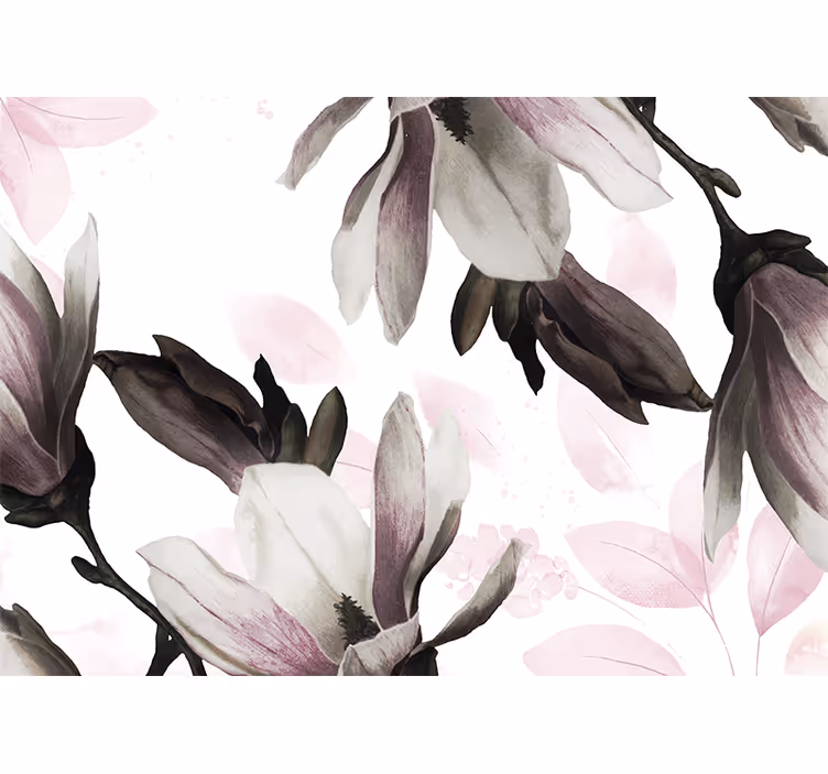 Fototapete magnolie elegante magnolienblüten - TenStickers